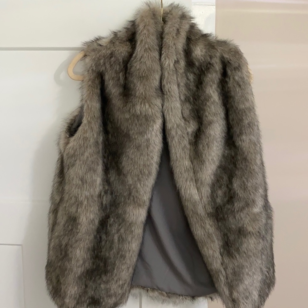 Faux fur vest